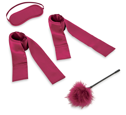 Fantasy Essentials Kit - Satin Cuffs, Feather and More!